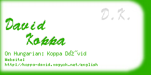 david koppa business card